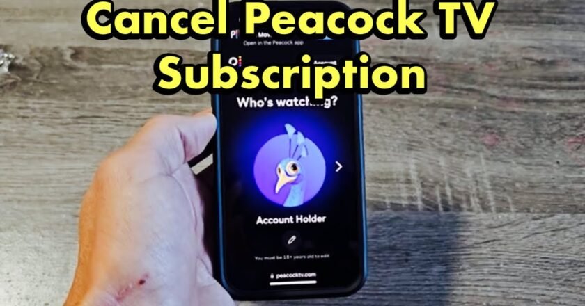 Peacock: Canceling Your Subscription